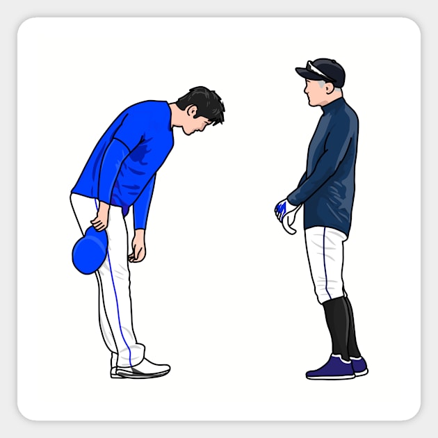 Ohtani and ichiro Sticker by Rsclstar